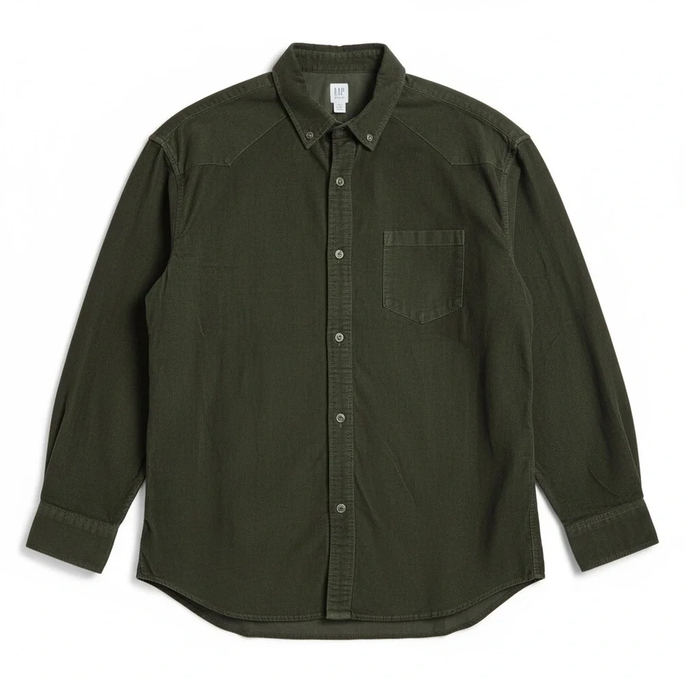 NWT GAP Kids Corduroy Button Down Shirt Casual Fall Winter Warm Classic‎